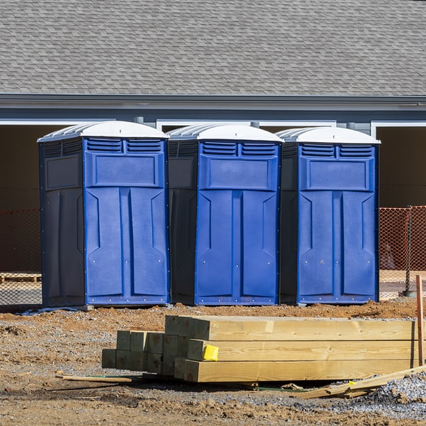 is there a specific order in which to place multiple porta potties in Champion Ohio